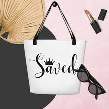 Load image into Gallery viewer, Saved All-Over Print Large Tote Bag